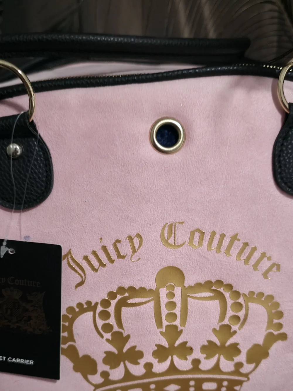 Juicy Couture Pink Canvas Weekender Bag